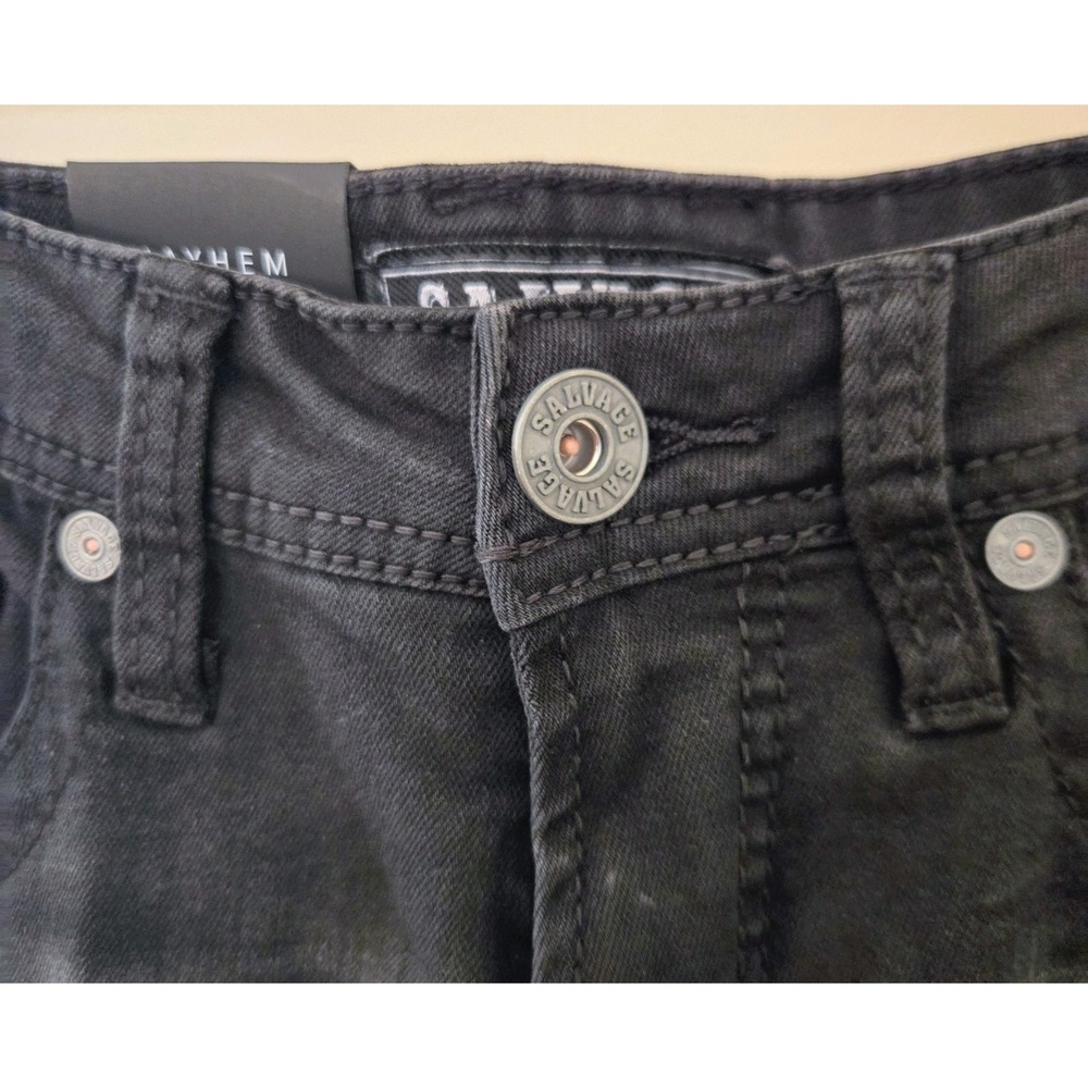 Salvage Supply Co. Jeans Black 32x34 Regular Fit Mayhem Straight READ (Smoke)NWT - Picture 4 of 15